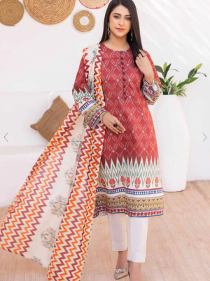 Gul Ahmed 2023 – 3PC Lawn Printed Suit CL-32399