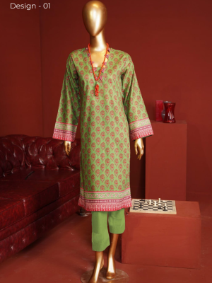 Minha 2- Piece Lawn Suit by ZIRWA  D-01